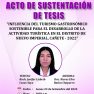 ACTO DE SUSTENTACIÓN DE TESIS