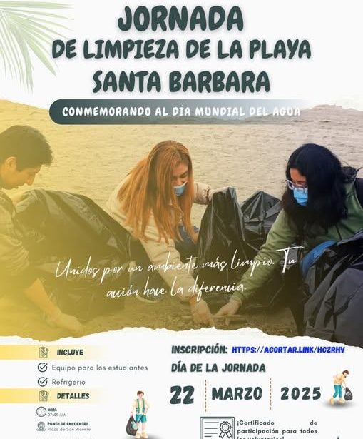 JORNADA DE LIMPIEZA EN LA PLAYA SANTA BÁRBARA